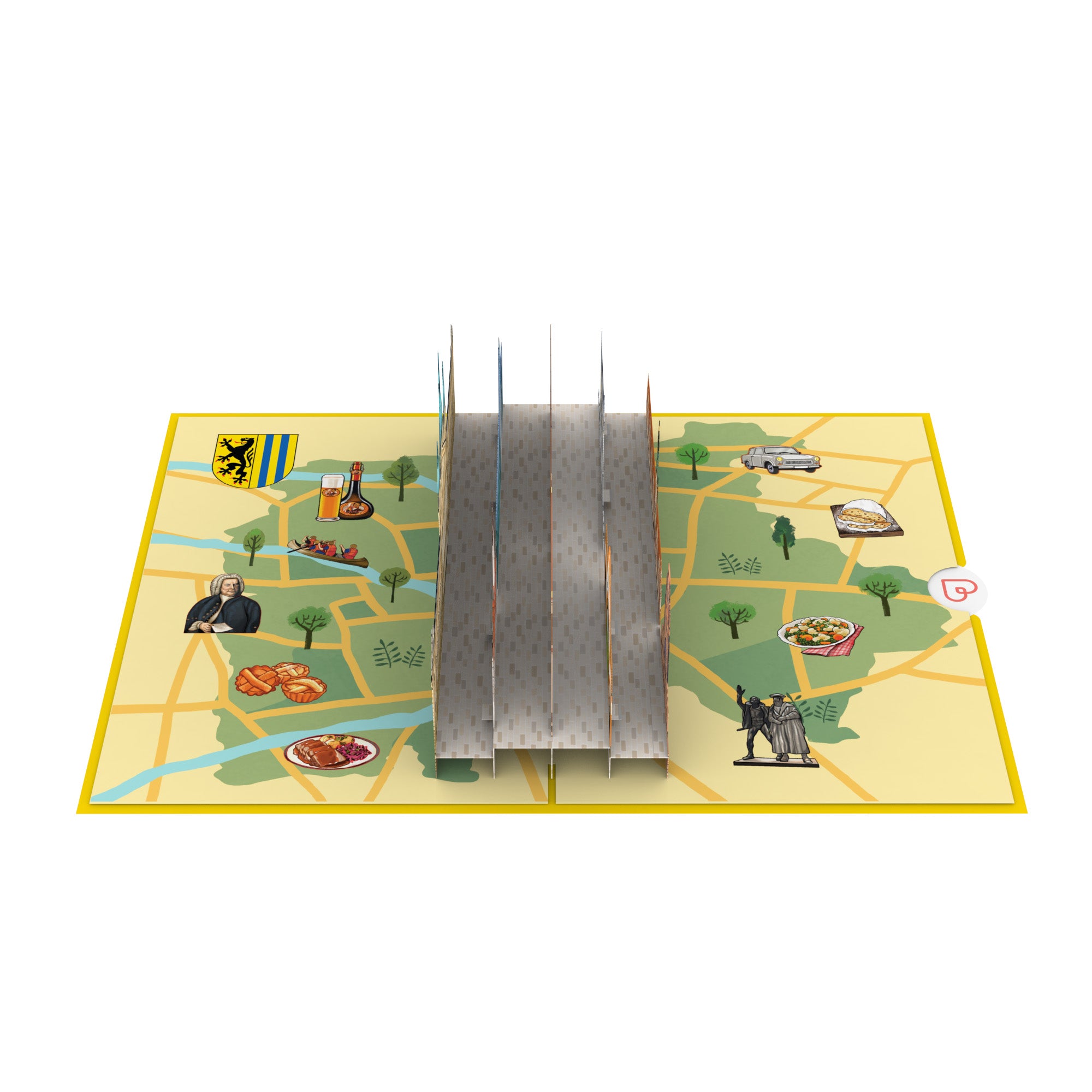 Leipzig Pop-Up Card