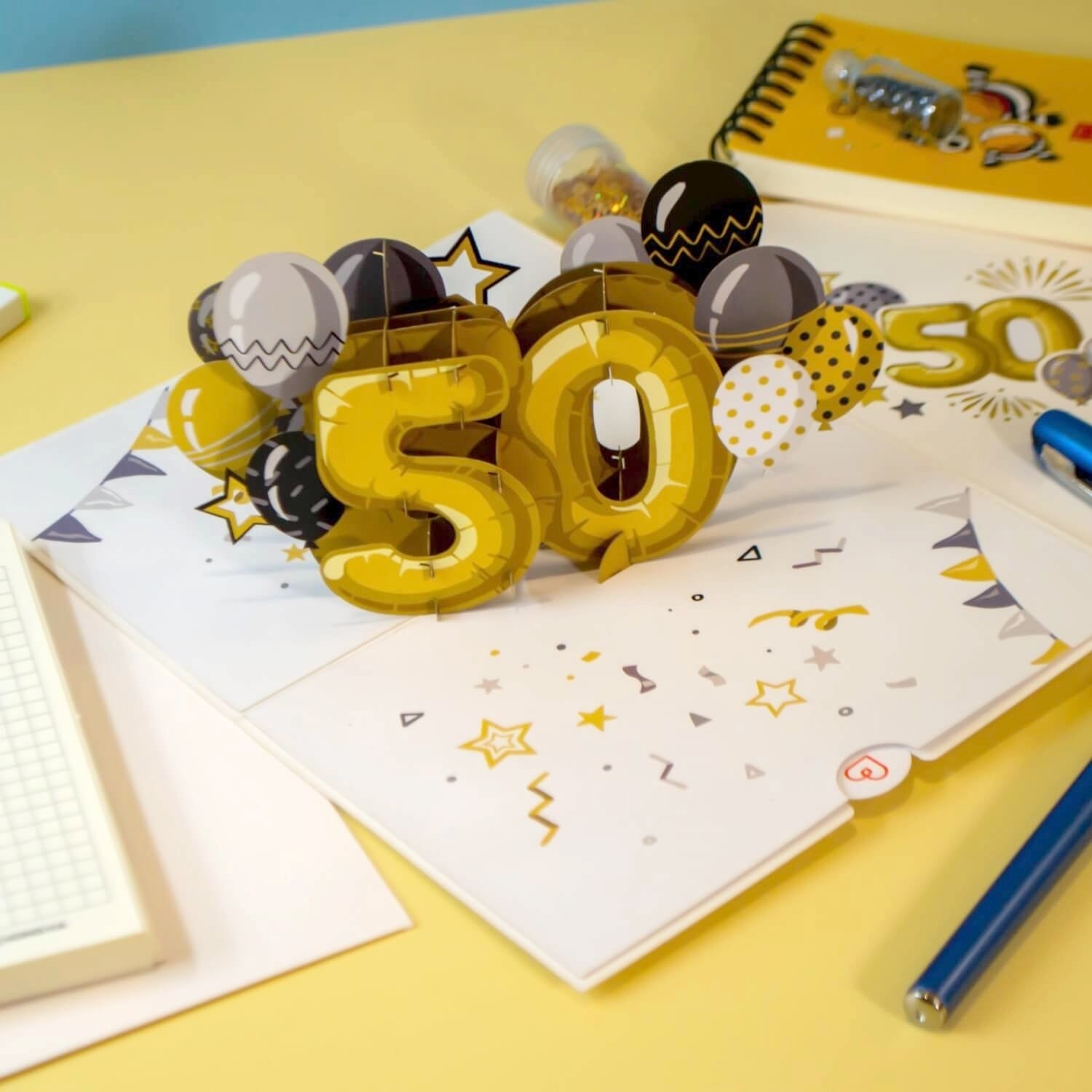 50th birthday Pop-Up Card