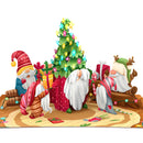 Weihnachtswichtel Pop-Up Karte