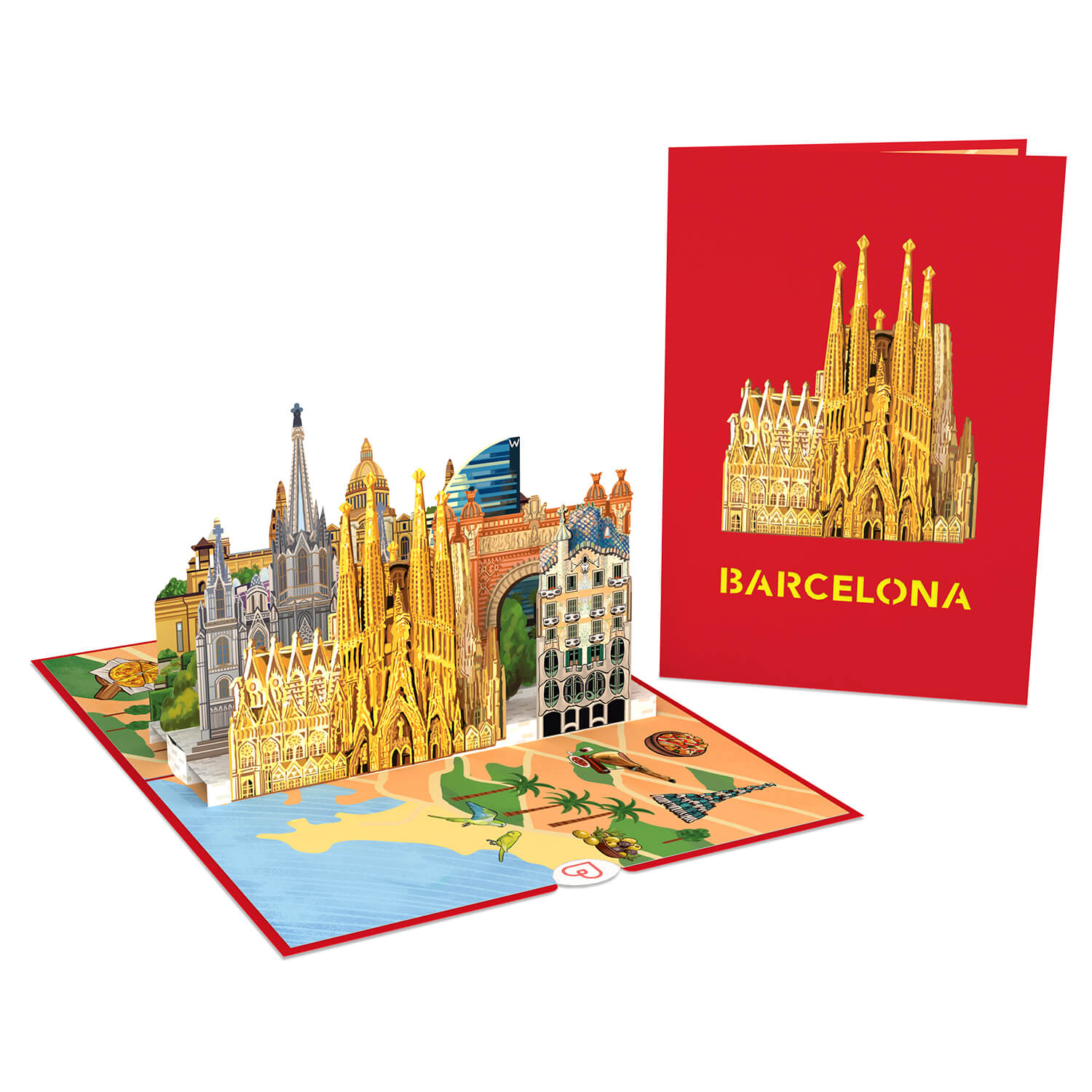 Barcelona Pop-Up Card