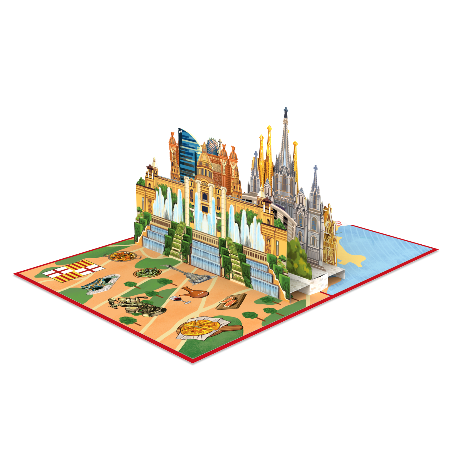 Barcelona Pop-Up Card