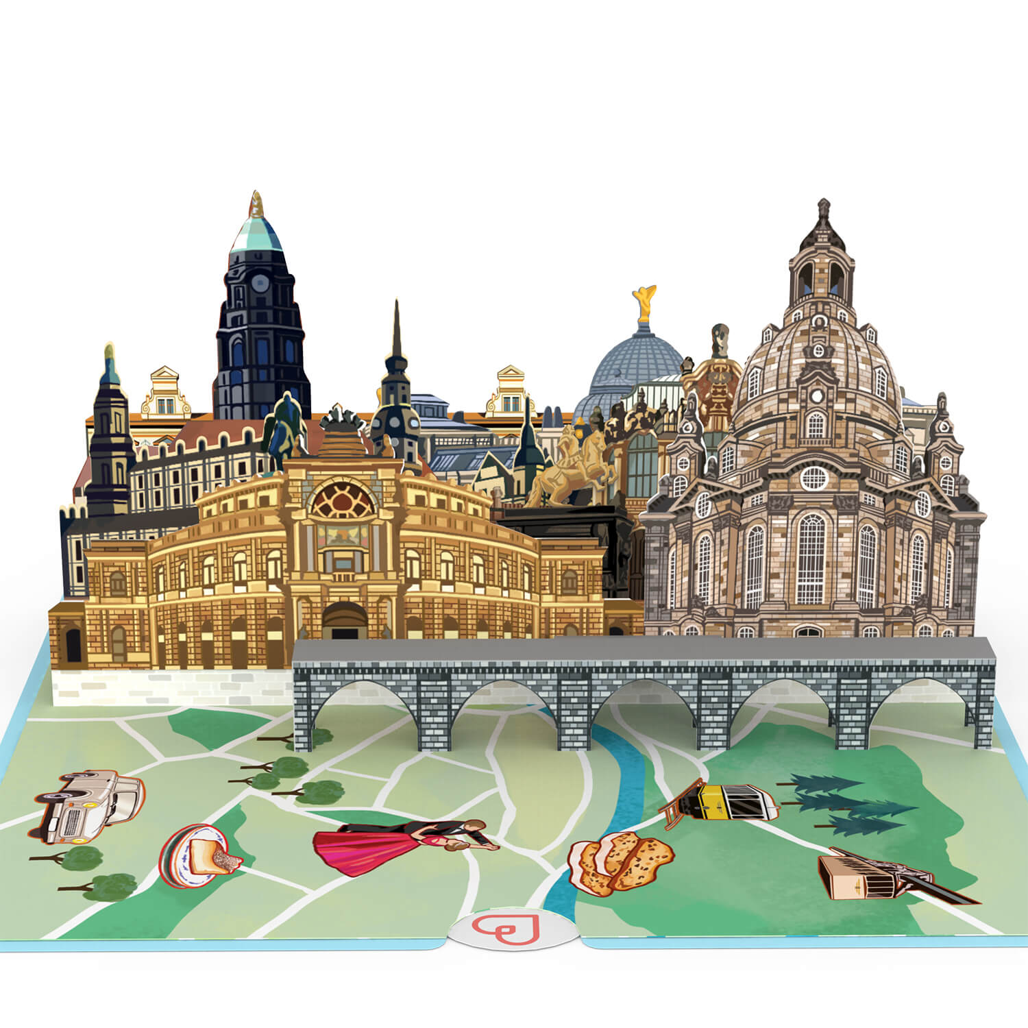 Dresden Pop-Up Map