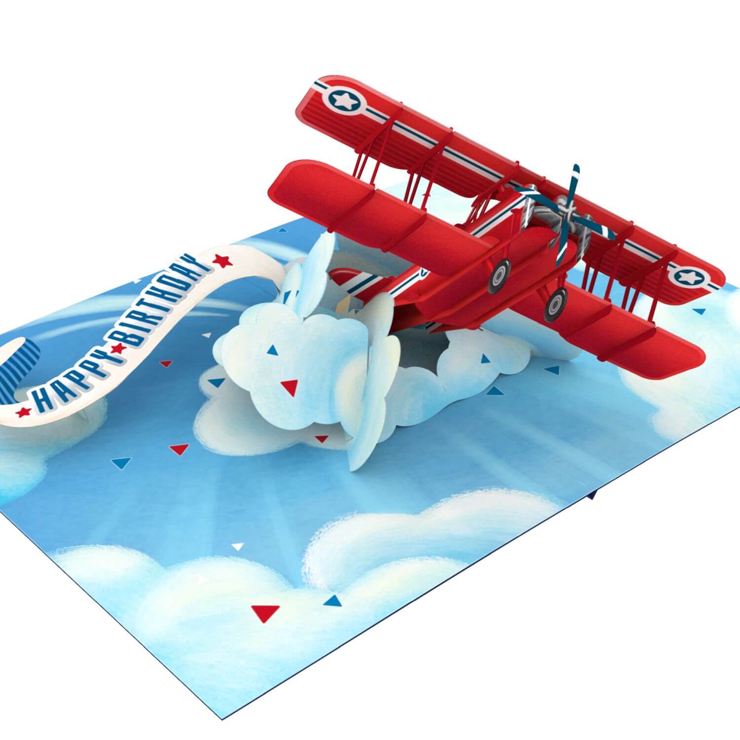 Happy Birthday Airplane Pop-Up Card
