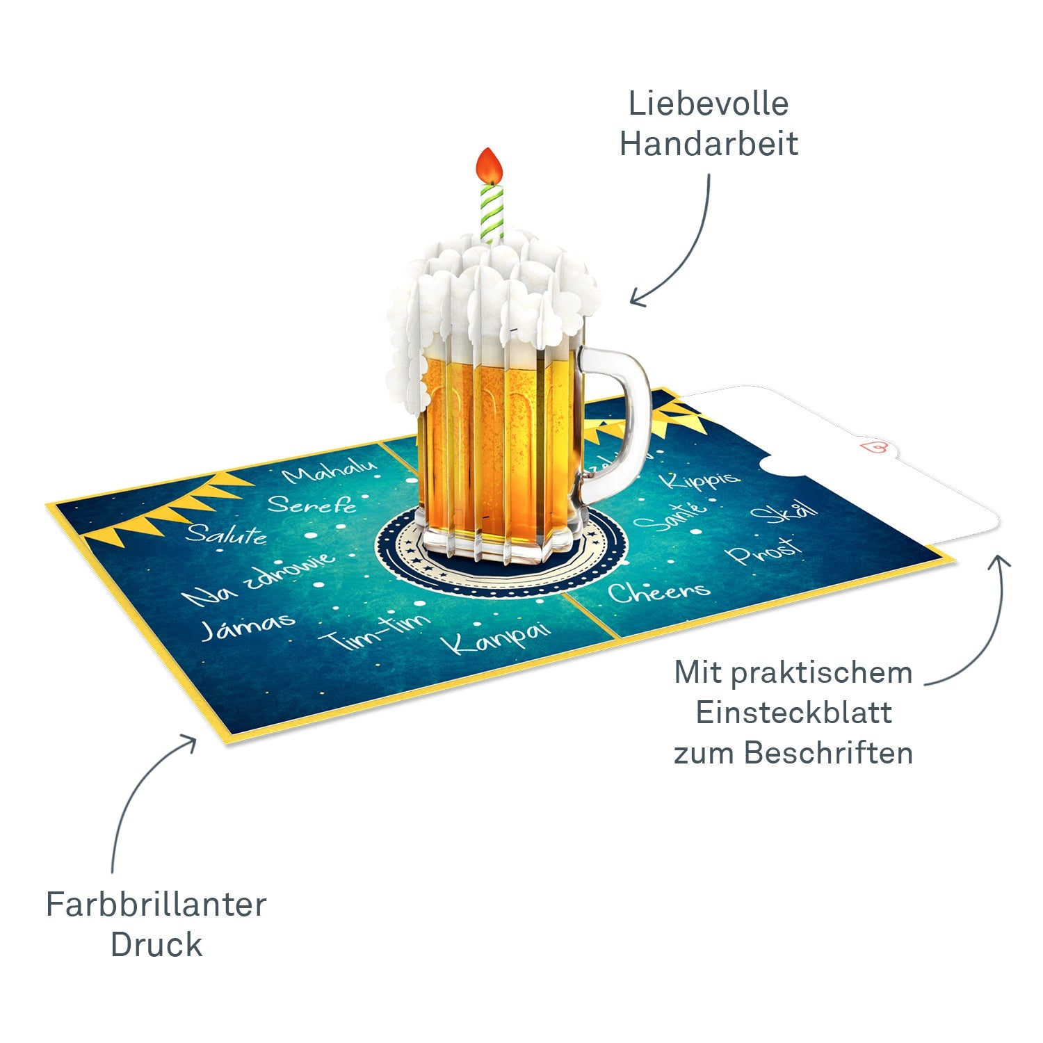 Happy Beerthday Pop-Up Card