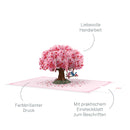 Heart tree with turtledoves Pop-Up Card