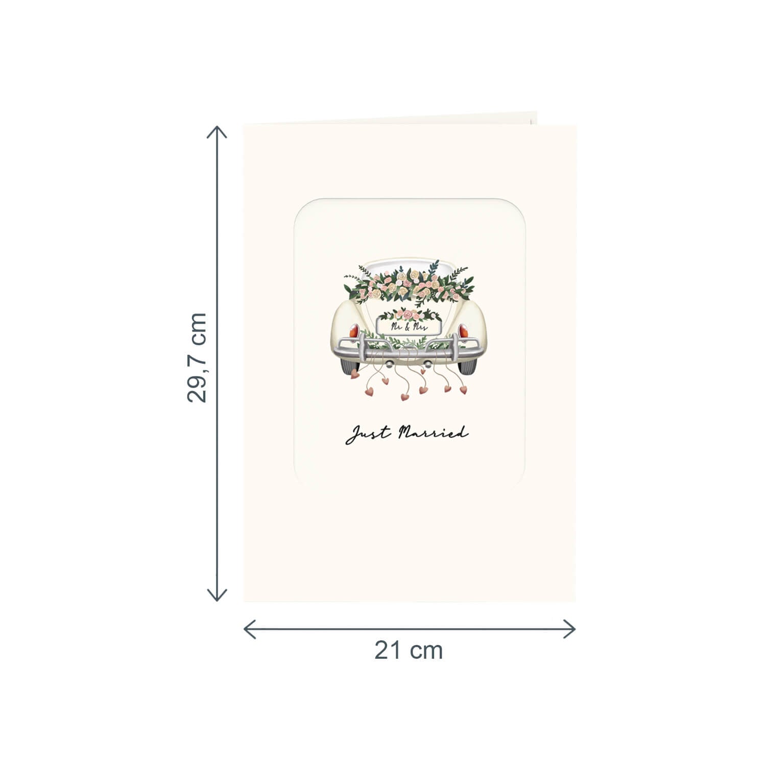 XXL wedding car Pop-Up Card