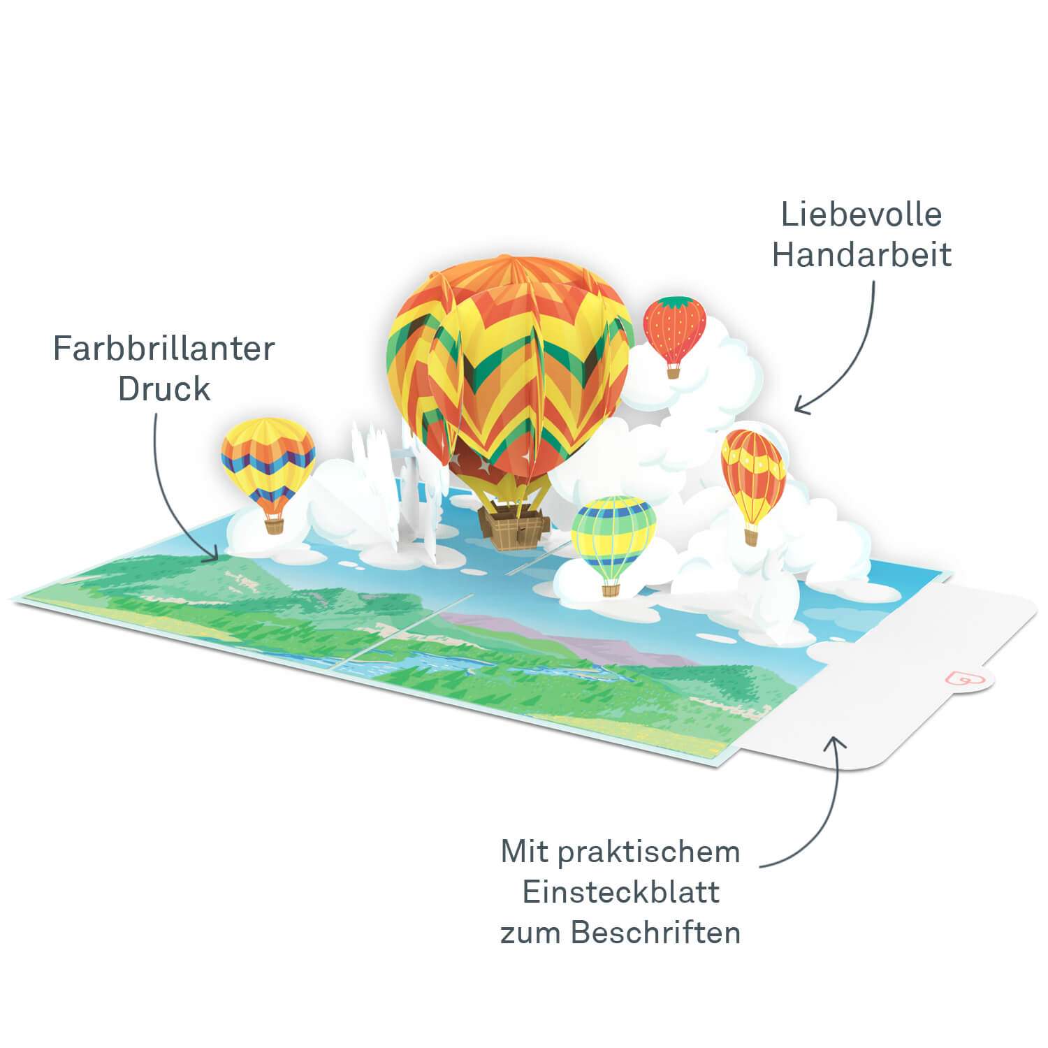 Hot Air Balloon Pop-Up Card