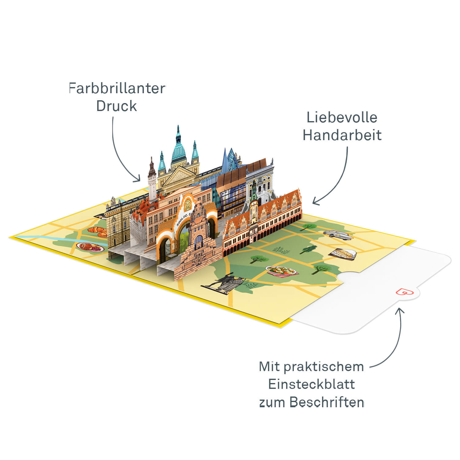 Leipzig Pop-Up Card