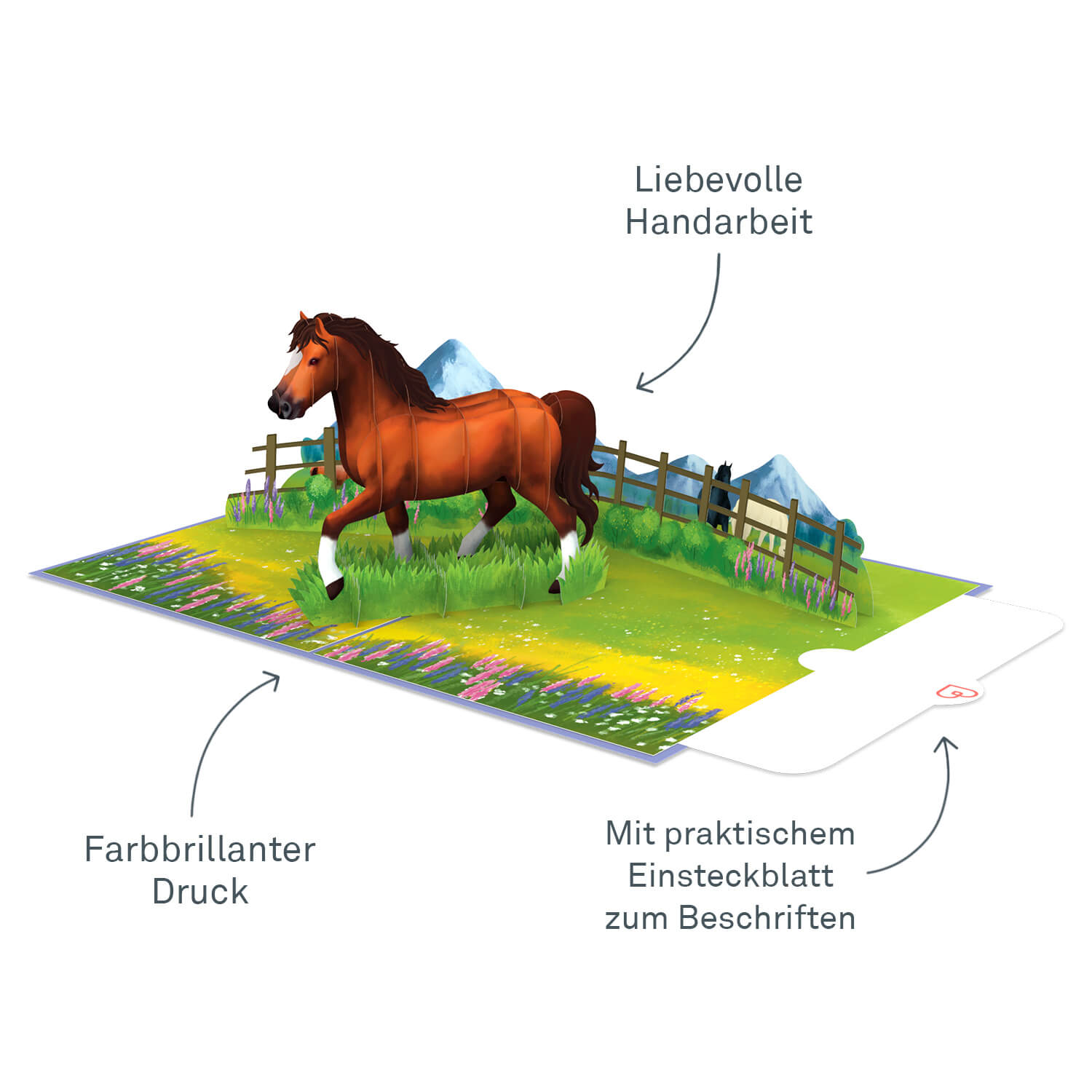Horse Pop-Up Card