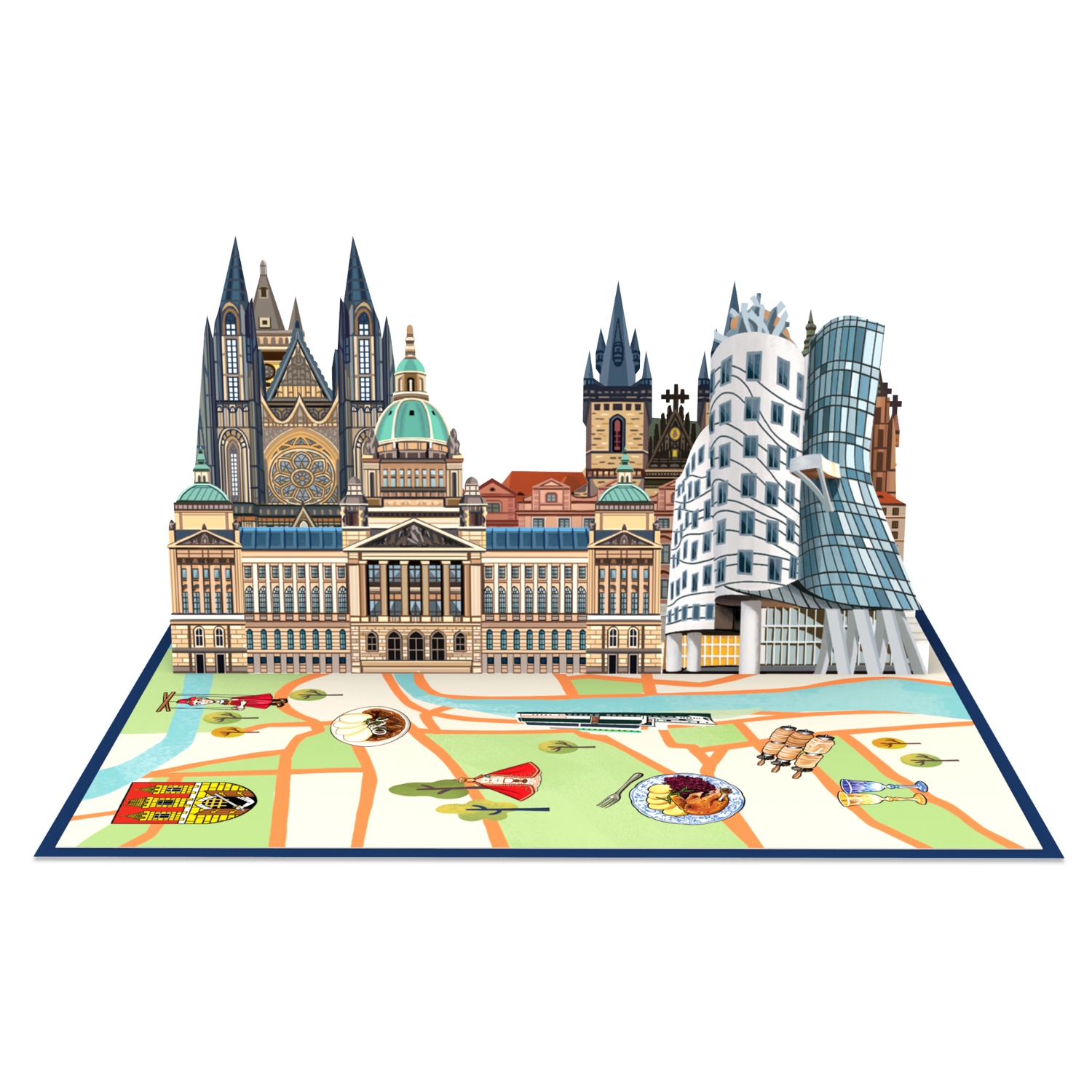 Prague Pop-Up Card
