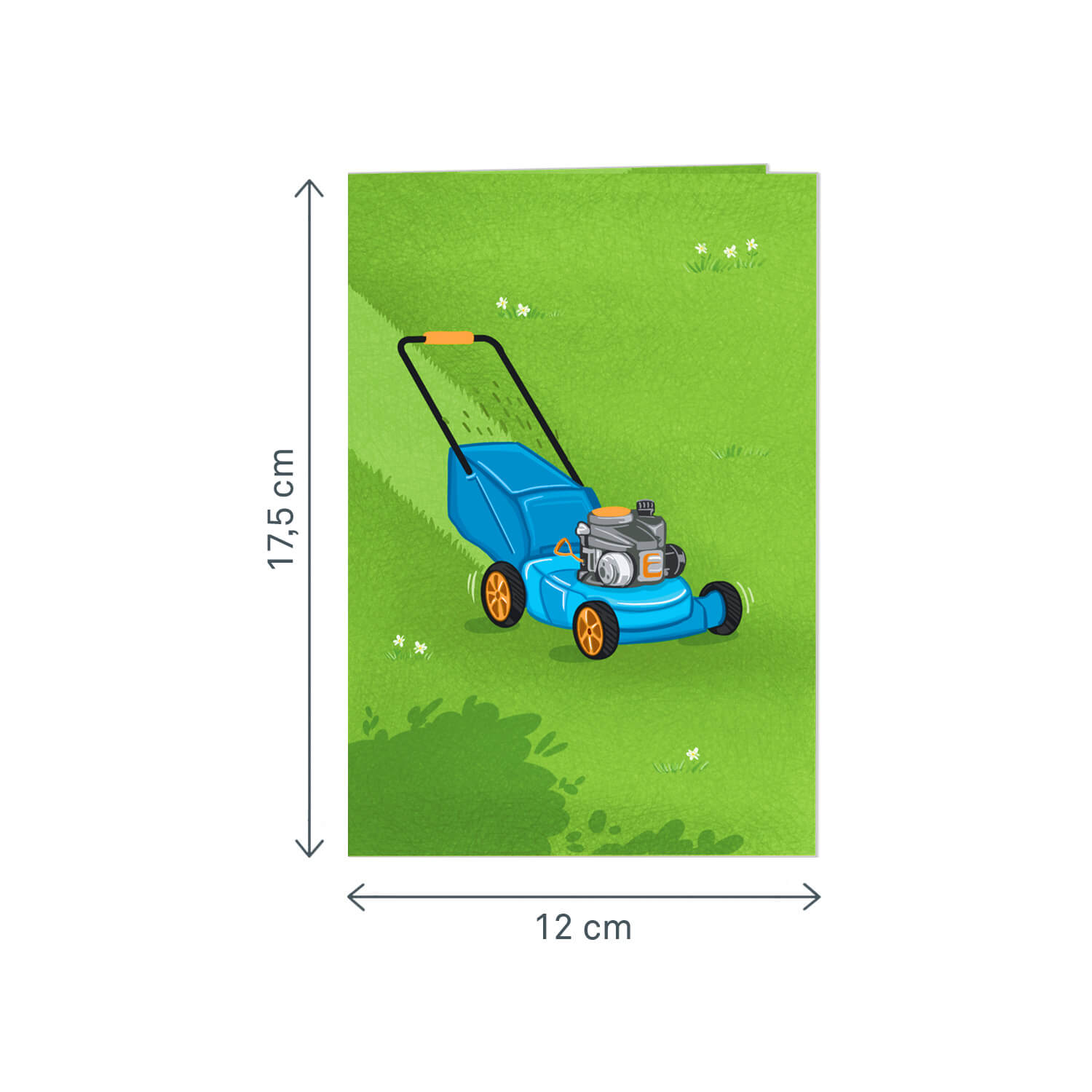 Lawn Mower Pop-Up Card