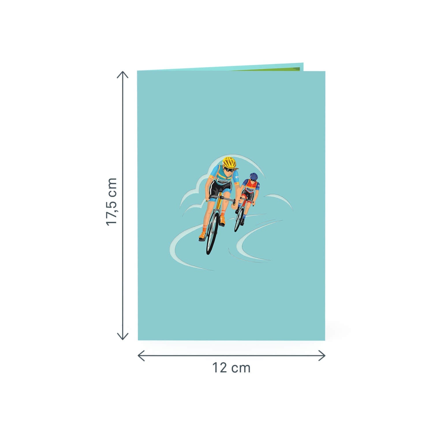 Road Cyclist Pop-Up Card