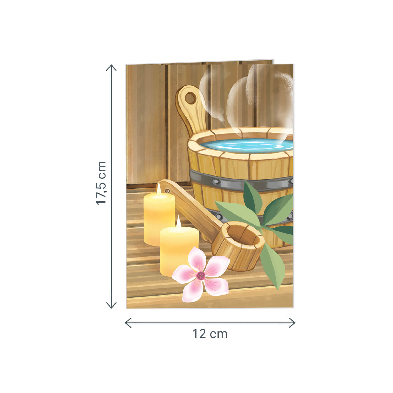 Sauna Pop-Up Card