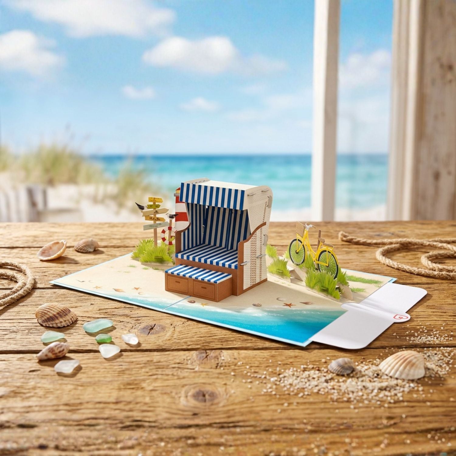 Beach Chair Pop-Up Card