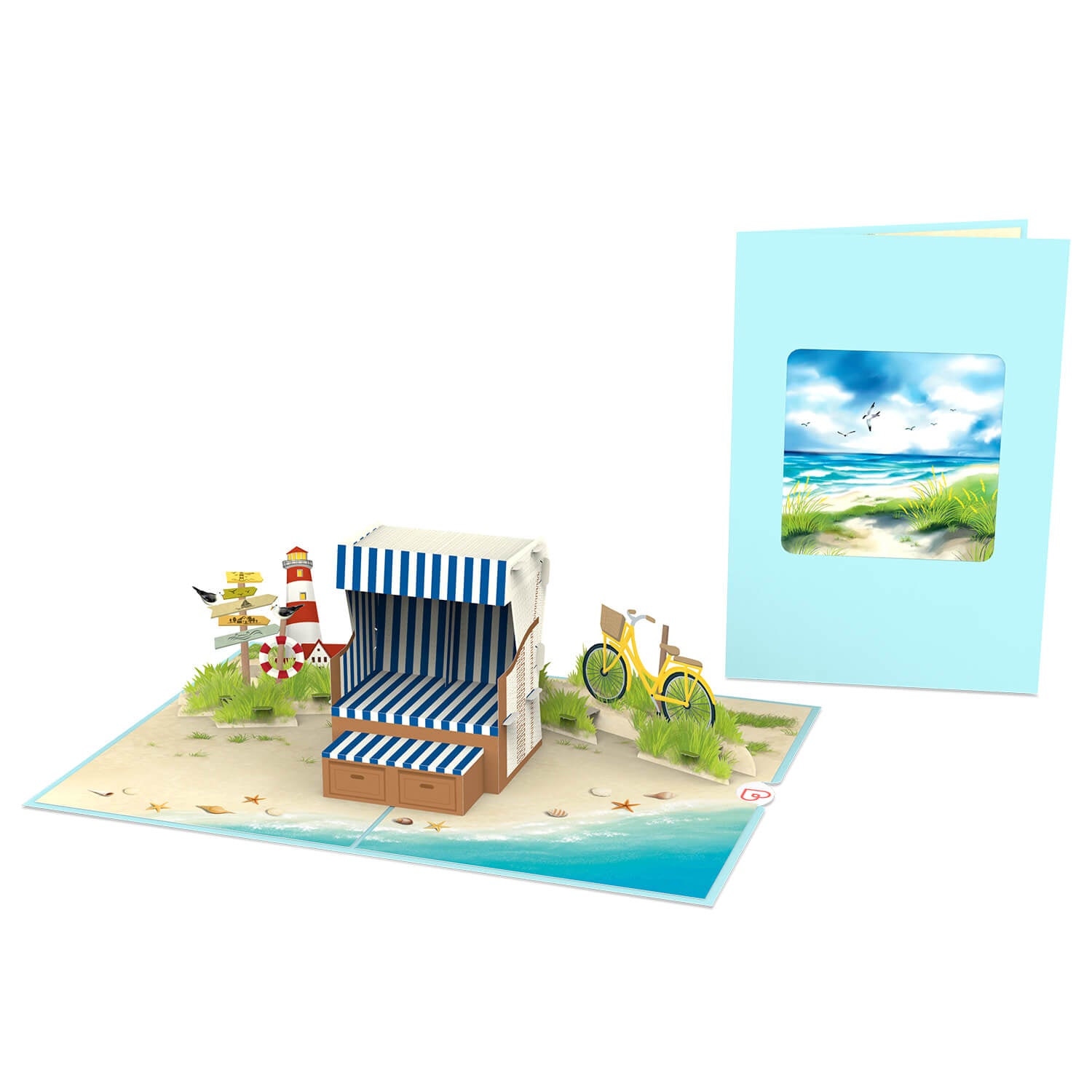 Beach Chair Pop-Up Card