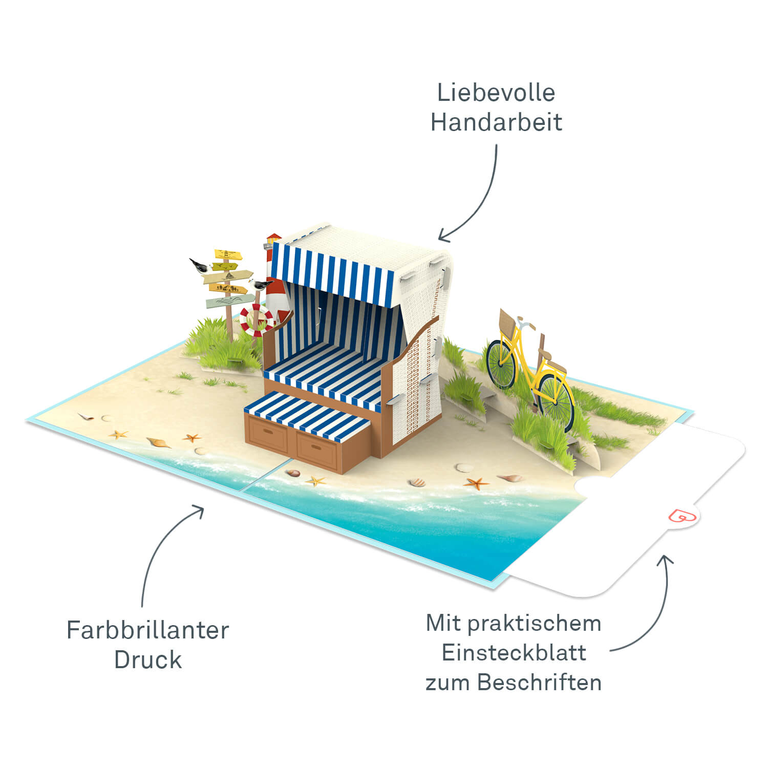 Beach Chair Pop-Up Card
