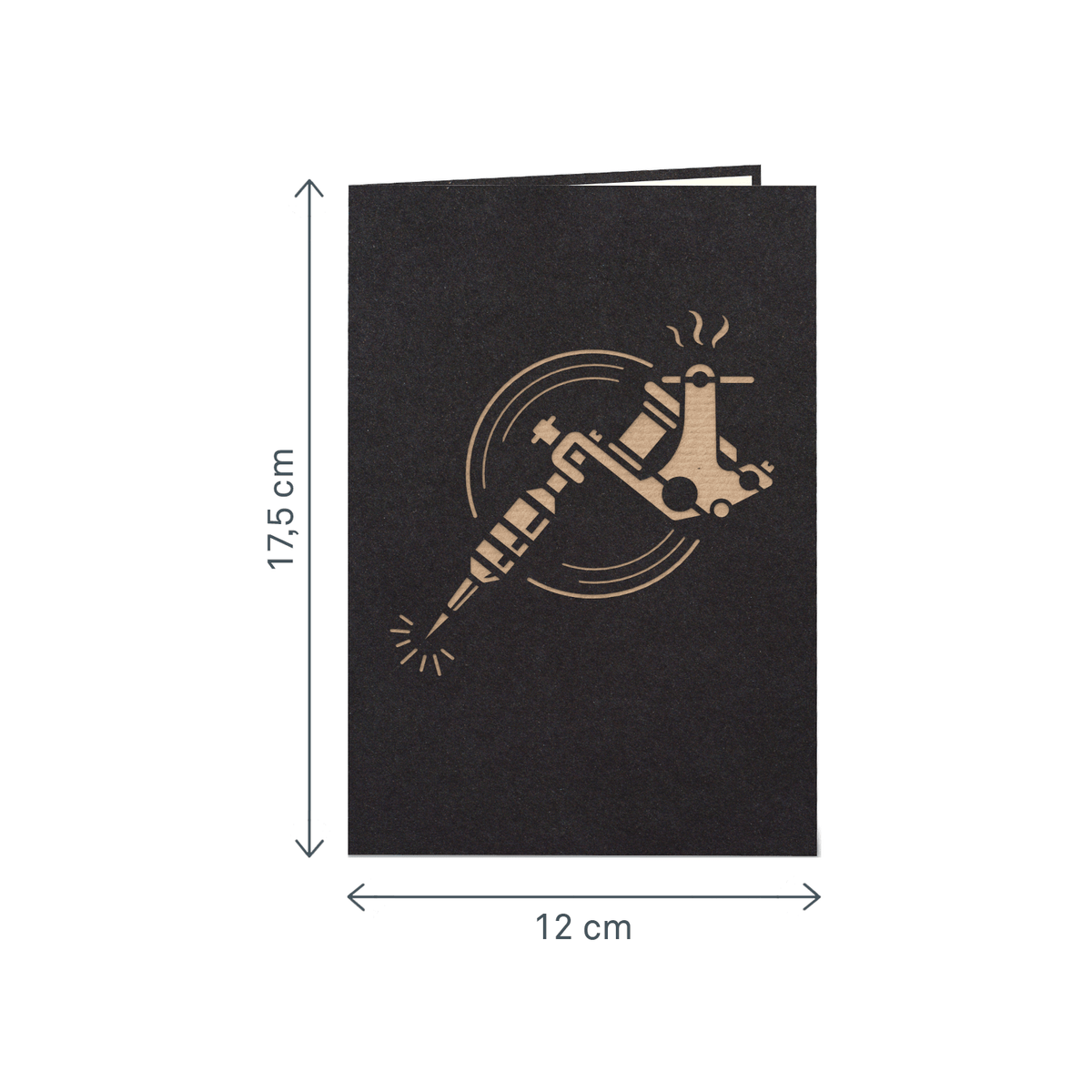 Tattoo machine Pop-Up Card