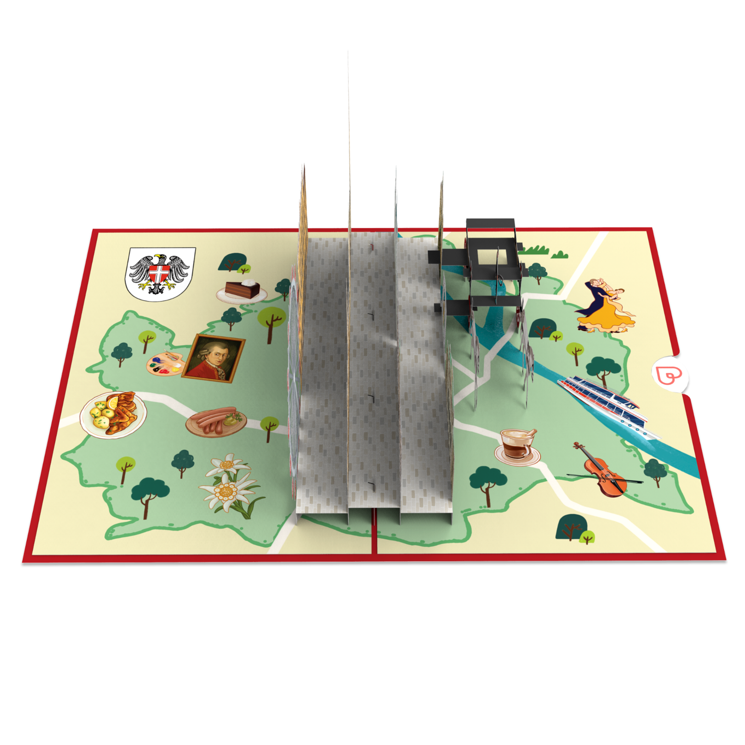 Vienna Pop-Up Map