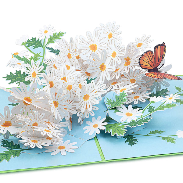 Daisy with butterfly Pop-Up Card
