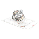 Silver wedding Pop-Up Card