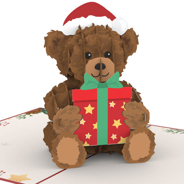 Christmas teddy Pop-Up Card