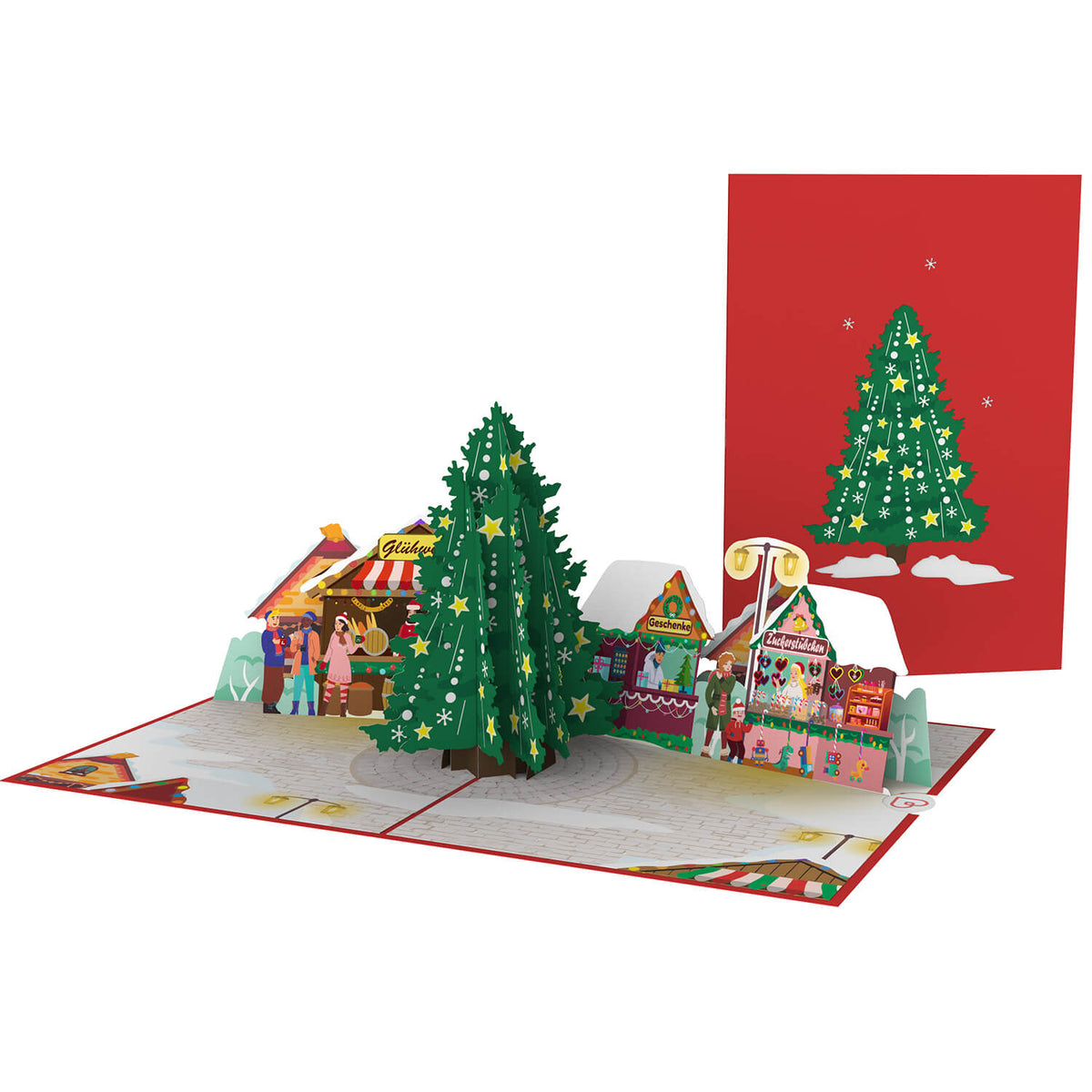 Set of 6 Pop-Up Cards "Advent Greetings"