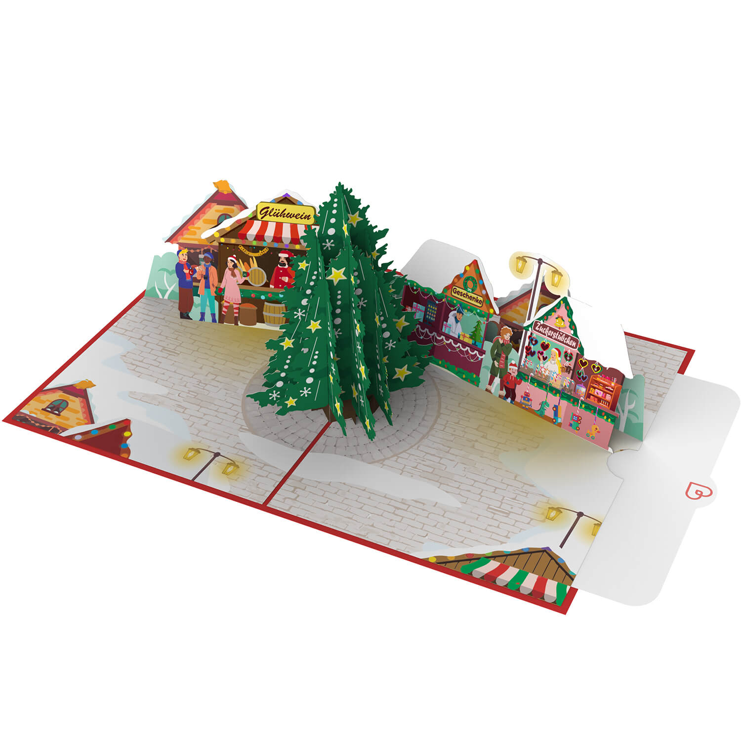 Christmas market Pop-Up Card