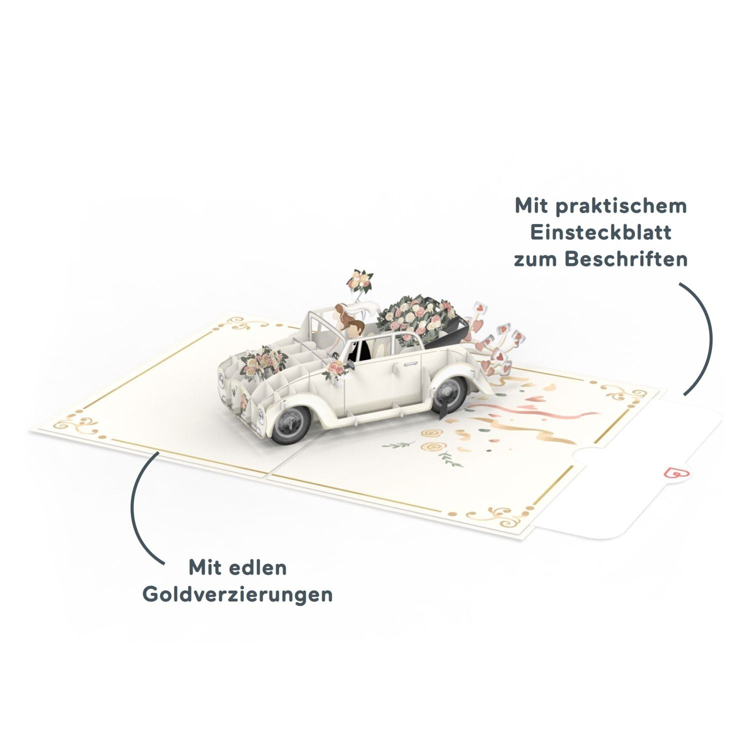 Wedding car Pop-Up Card