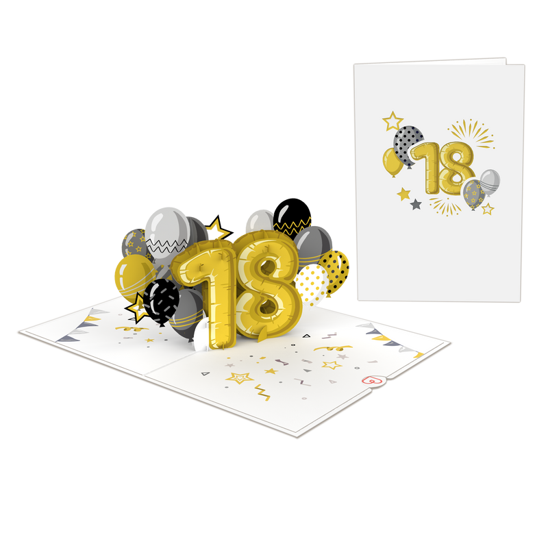 18th birthday Pop-Up Card