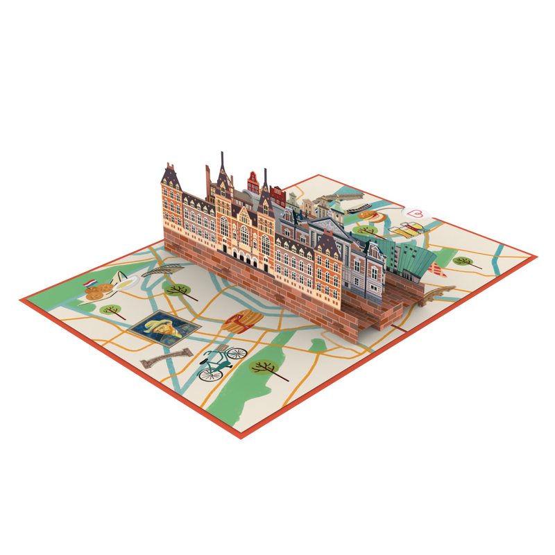 Amsterdam Pop-Up Karte