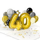 40th birthday Pop-Up Card