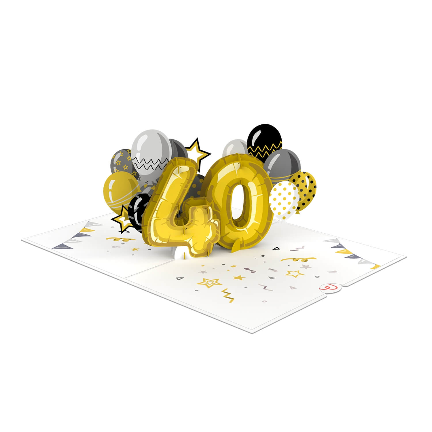 40th birthday Pop-Up Card