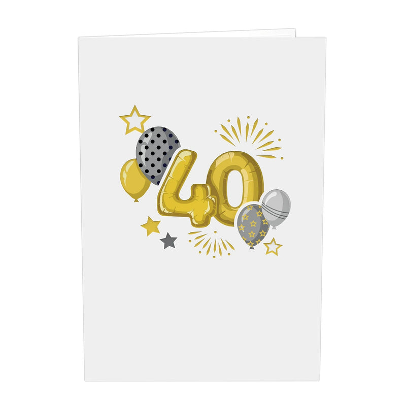 40th birthday Pop-Up Card
