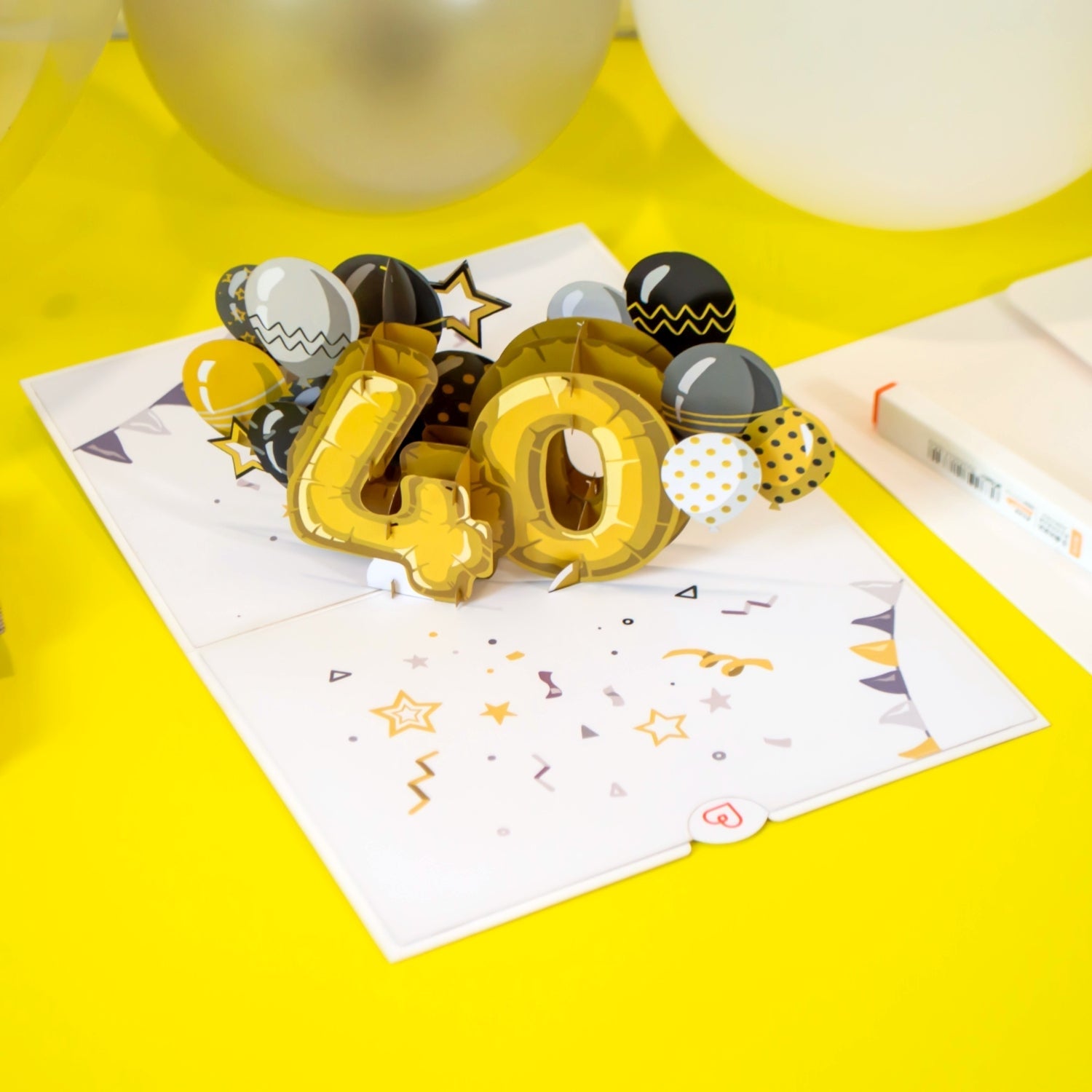 40th birthday Pop-Up Card