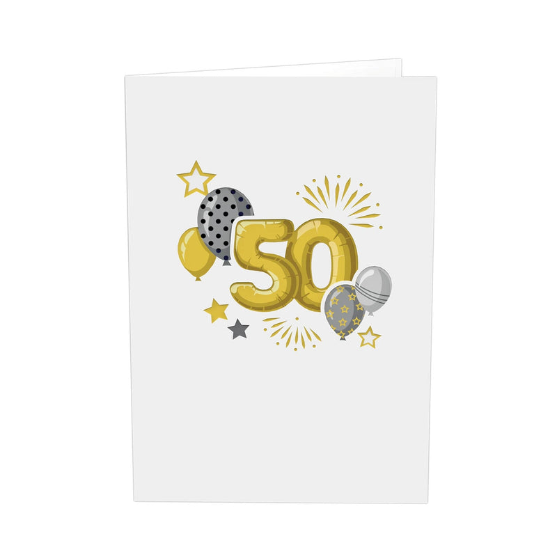 50th birthday Pop-Up Card