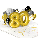 80th birthday Pop-Up Card