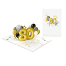 80th birthday Pop-Up Card