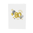 80th birthday Pop-Up Card