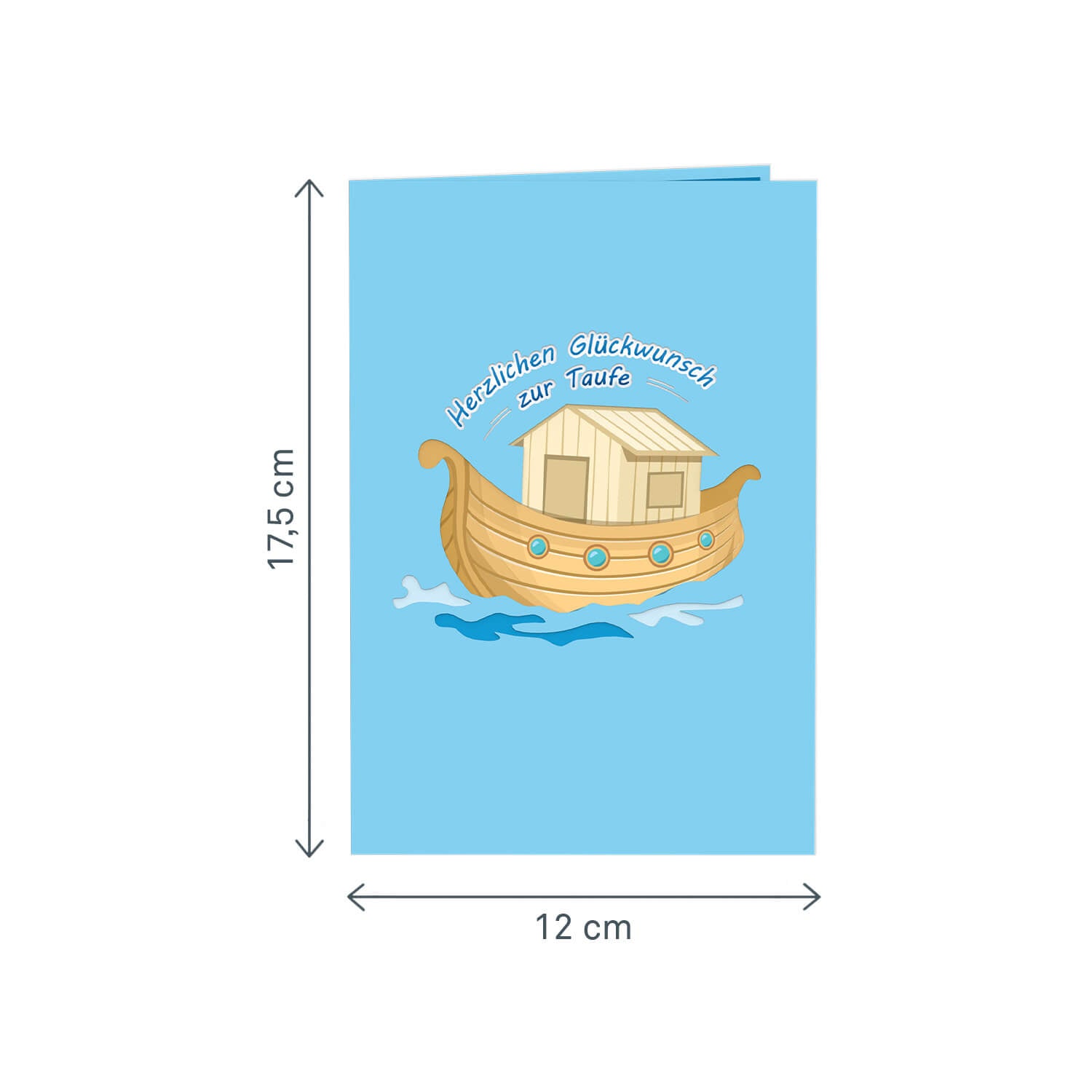 Noah's Ark Pop-Up Card Baptism