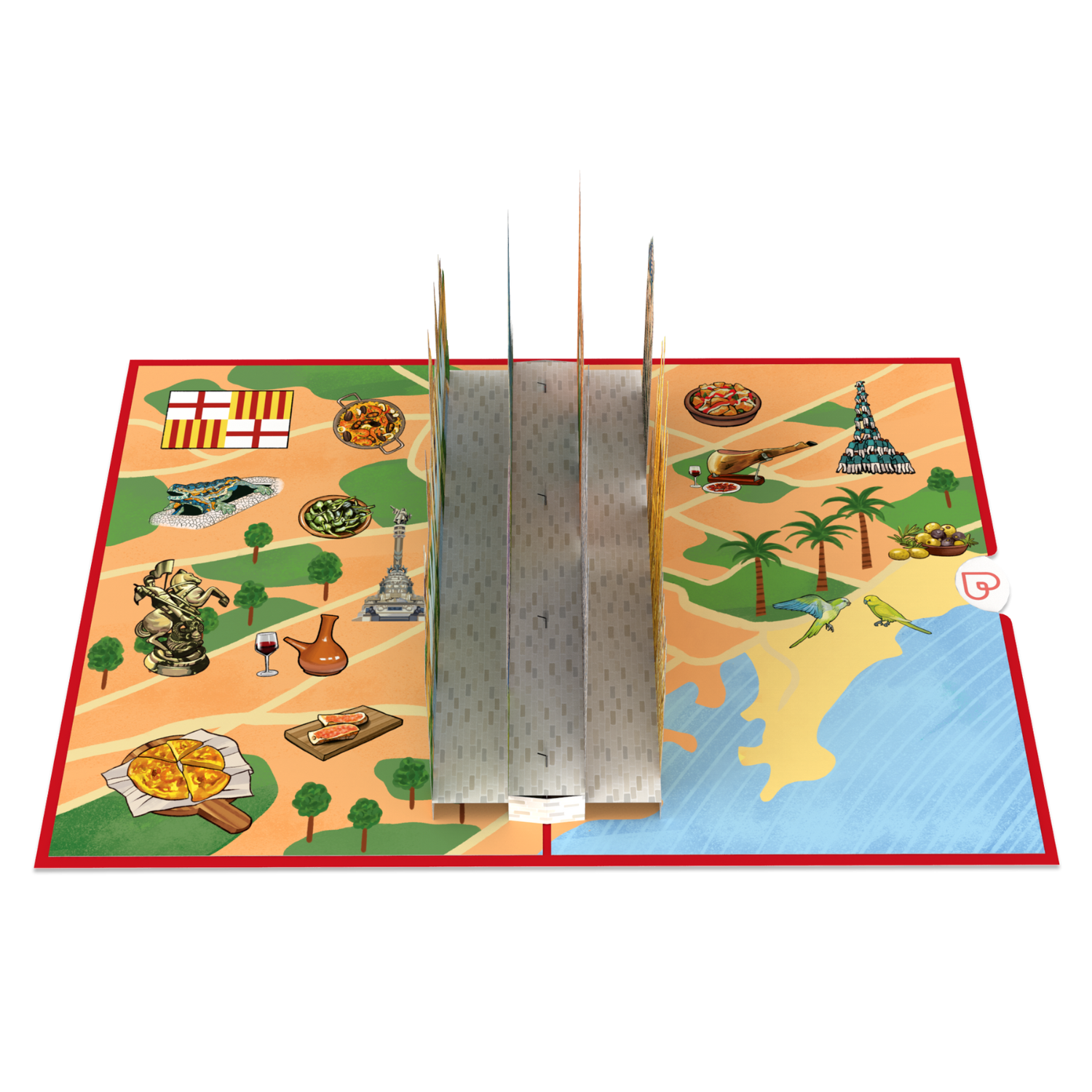 Barcelona Pop-Up Card