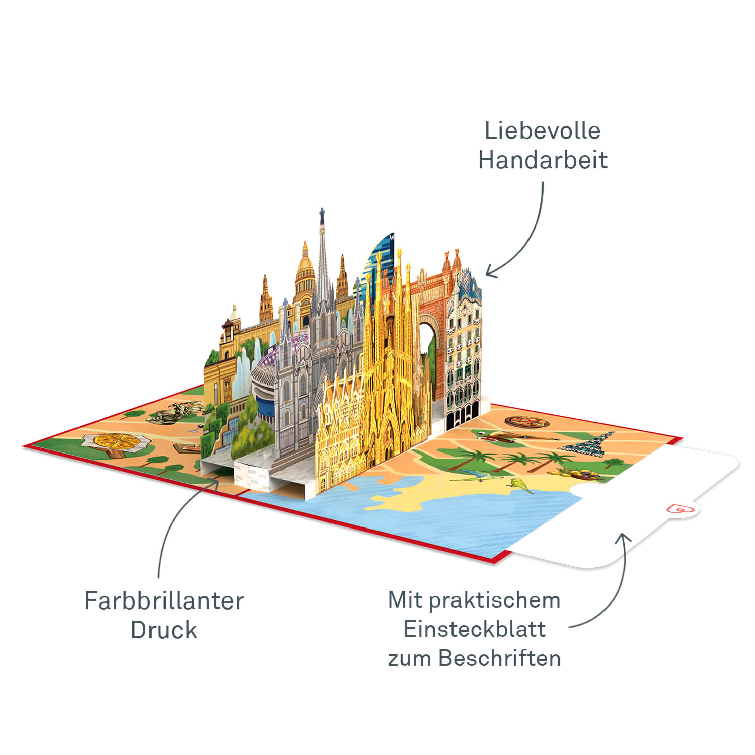 Barcelona Pop-Up Card