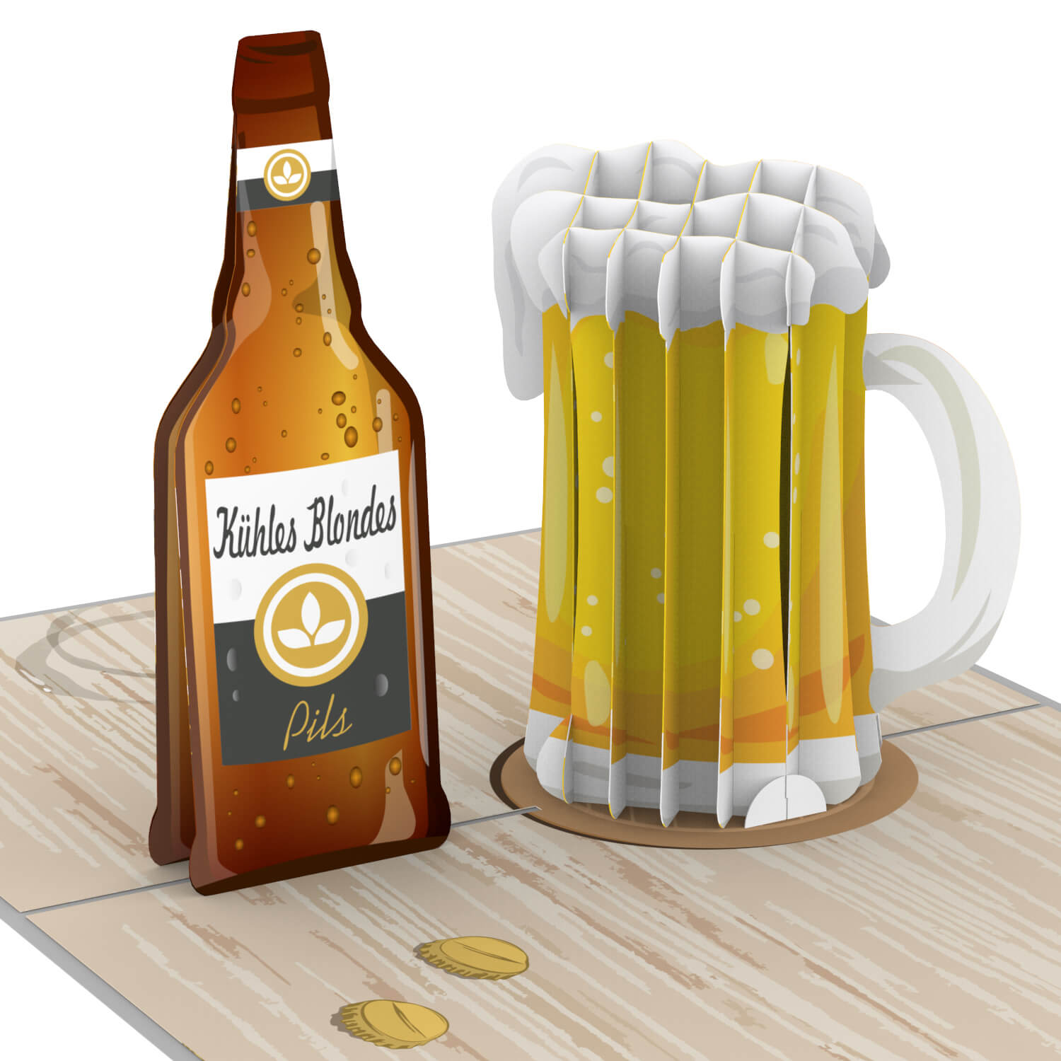 Beer Pop-Up Card | papercrush