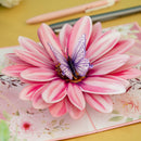 Flower with butterfly Pop-Up Card
