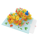 Colorful daisies with butterflies Pop-Up Card