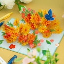 Colorful daisies with butterflies Pop-Up Card