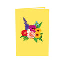 Colorful flower basket Pop-Up Card