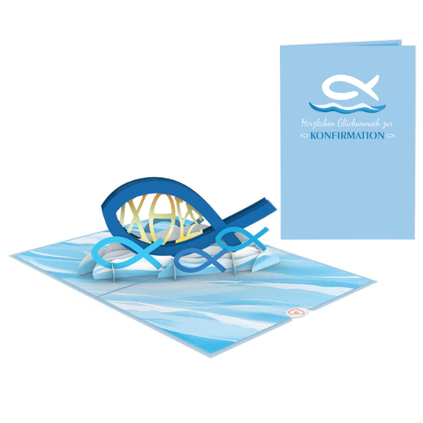 Christian Fish (Confirmation) Pop-Up Card