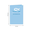 Christlicher Fisch (Konfirmation) Pop-Up Karte