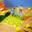 Bicycle with flowers Pop-Up Card