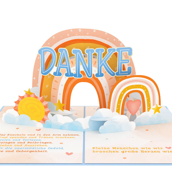 Dankeschön für Erzieherinnen Pop-Up Karte